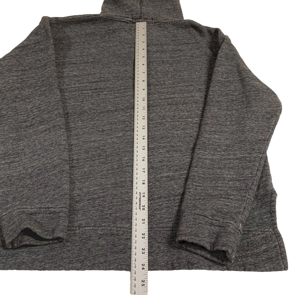 Sudadera con capucha J Crew para mujer, talla M, color negro y gris carbón.