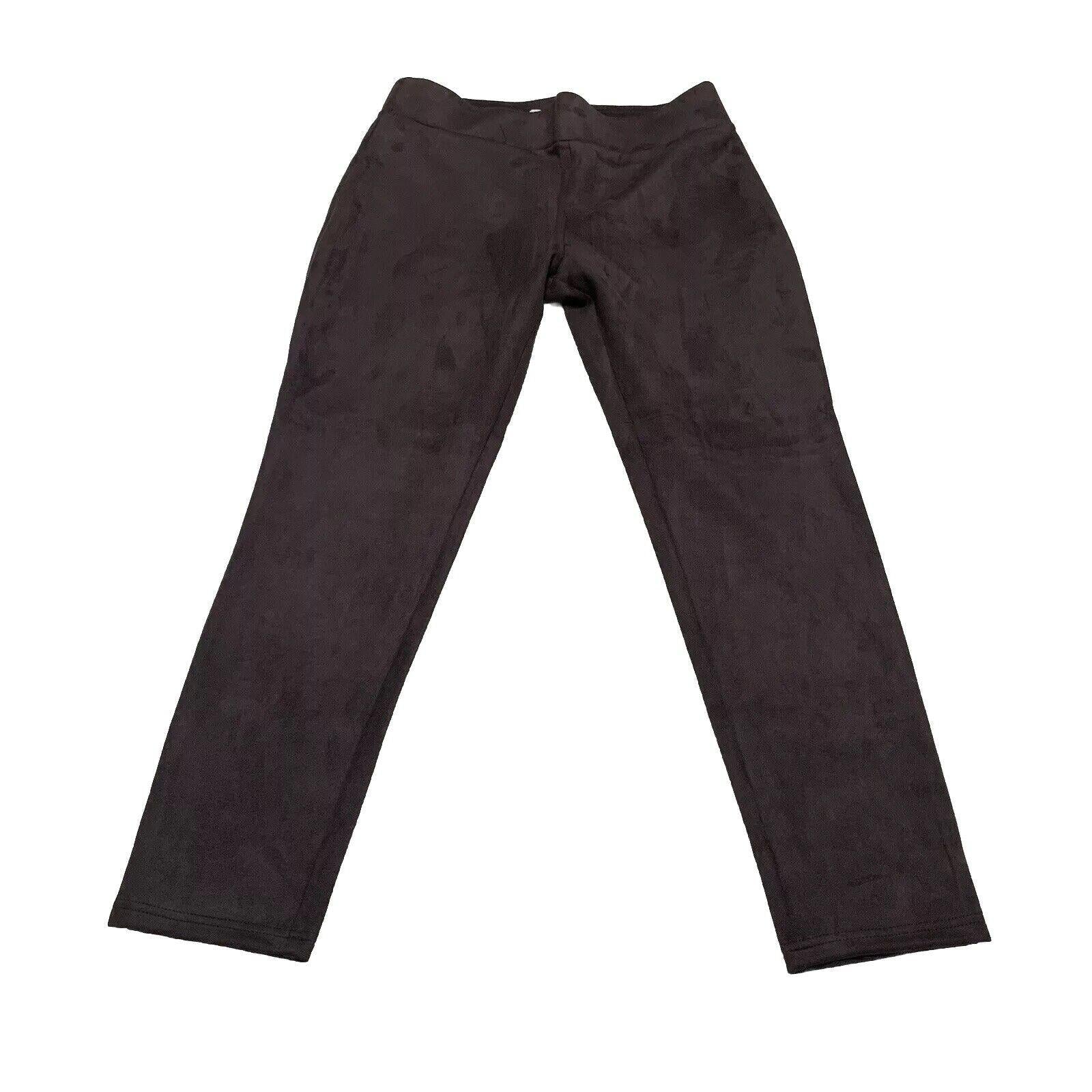 Pantalones elásticos tipo leggings marrones para mujer talla L de LOFT Outlet