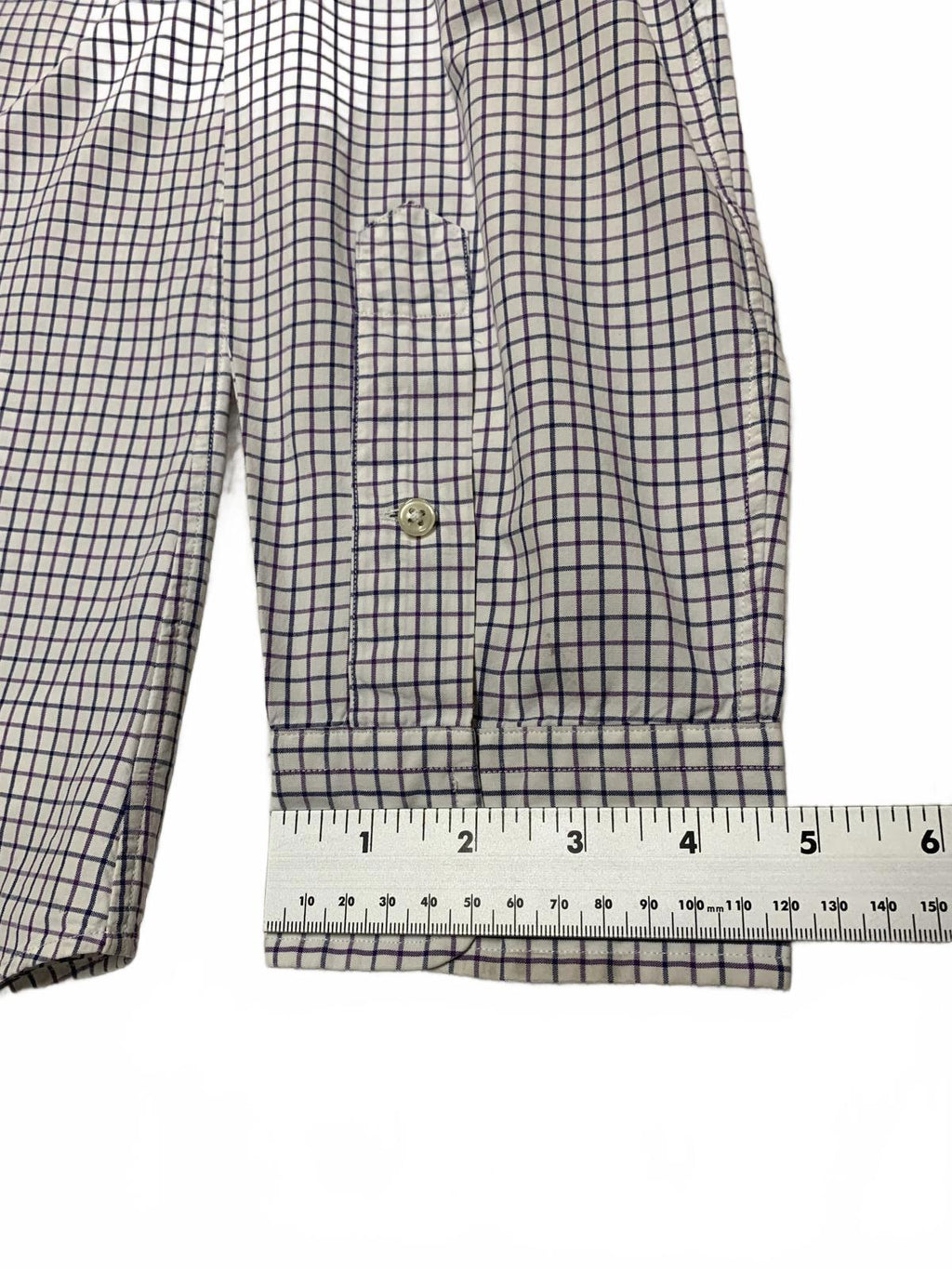 Ralph Lauren Men's Size XLarge White Grid Casual Button-Down Shirt XL