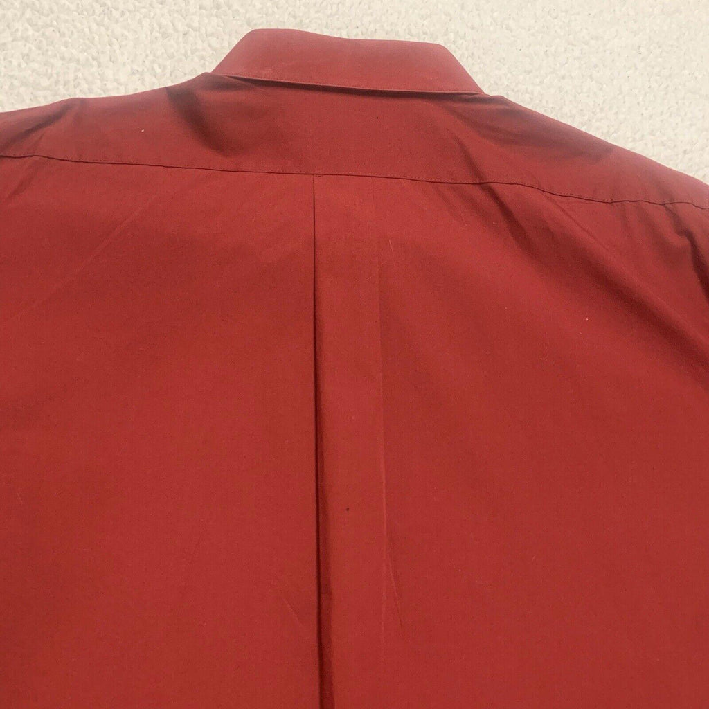 Camisa Alexander Julian 3XLT de manga larga para hombre, color vino tinto