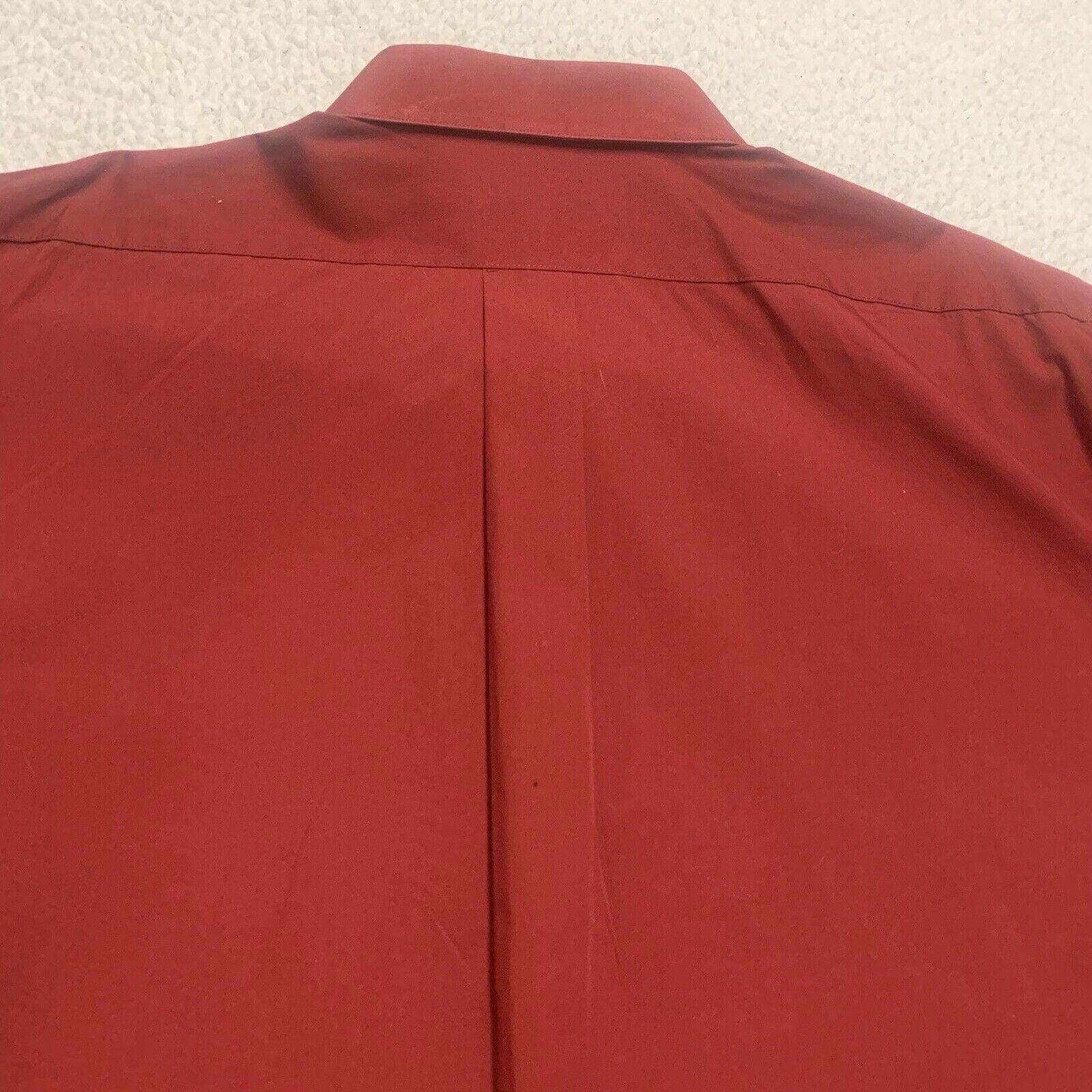 Camisa Alexander Julian 3XLT de manga larga para hombre, color vino tinto