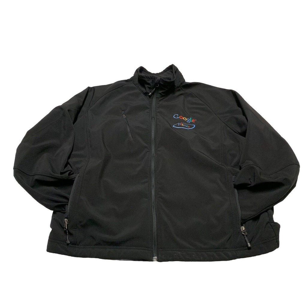 Chaqueta Port Authority unisex, talla M, con Google Planet bordado, bolsillos con cremallera negros