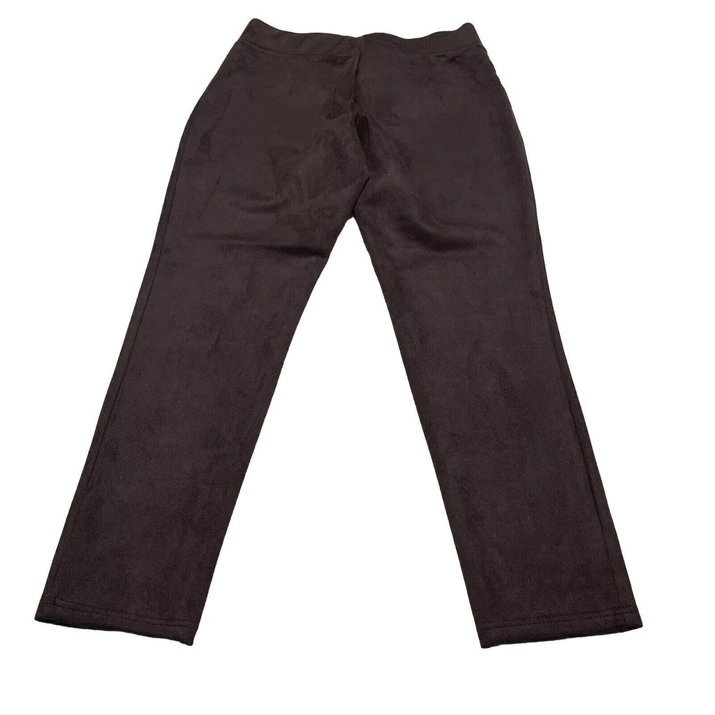 Pantalones elásticos tipo leggings marrones para mujer talla L de LOFT Outlet