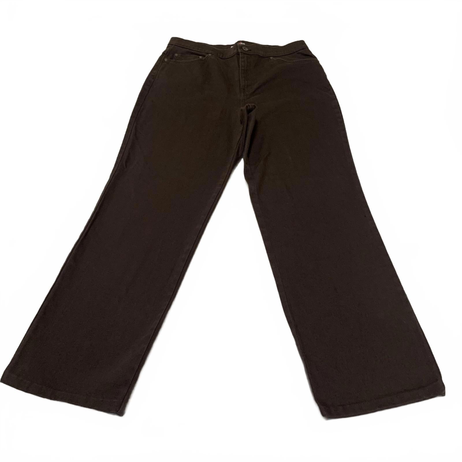 Pantalones casuales marrones de corte fácil sin etiqueta de talla para mujer de Style &amp; Co.