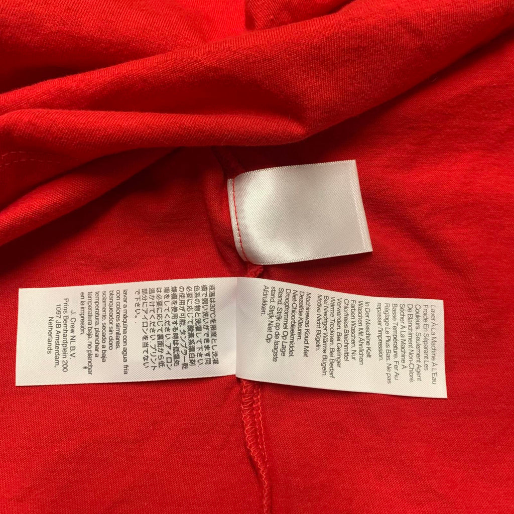 Camiseta de coleccionista con corazón de leopardo rojo de J.Crew, talla mediana para mujer