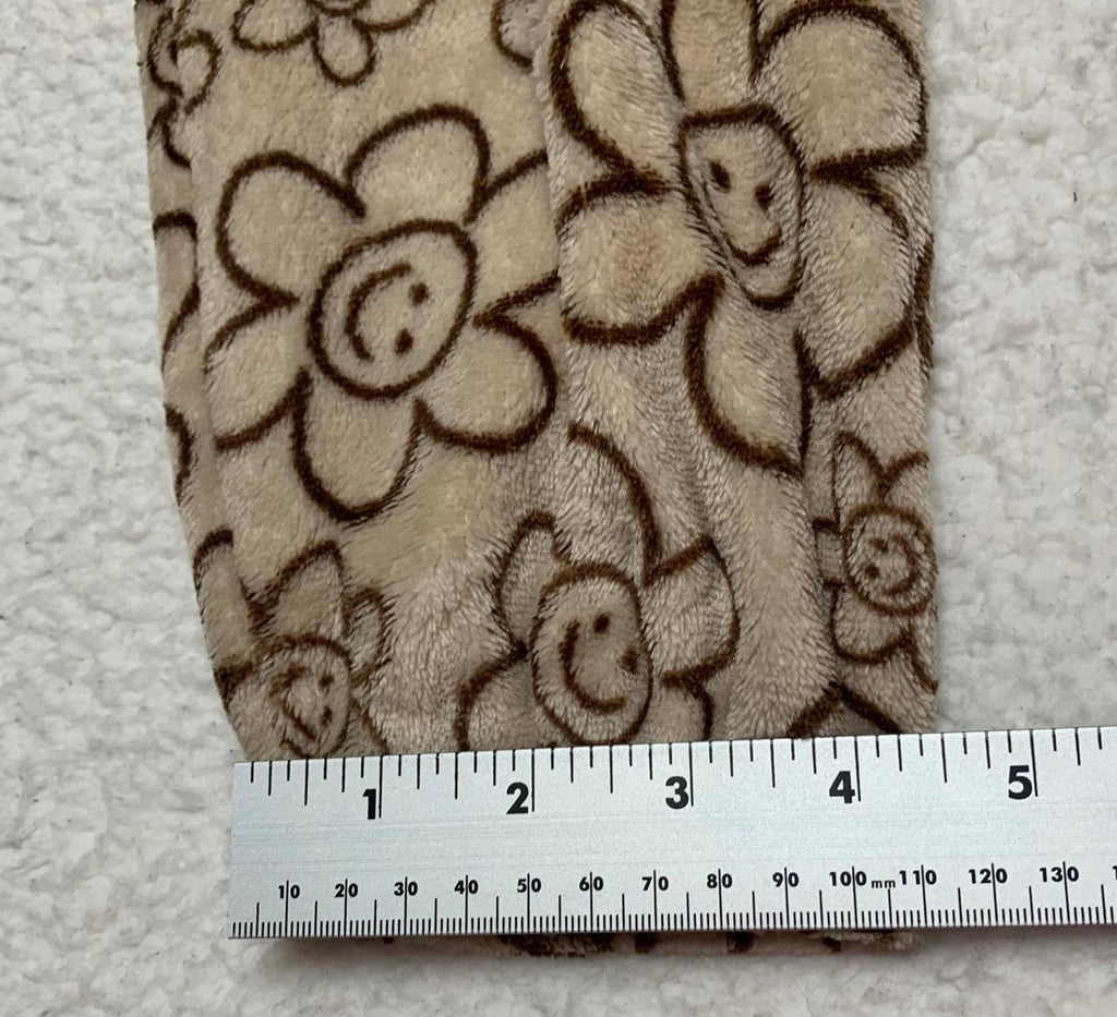 Chaqueta con capucha de polar con estampado floral beige Fire &amp; Fleur para mujer, talla 3XL