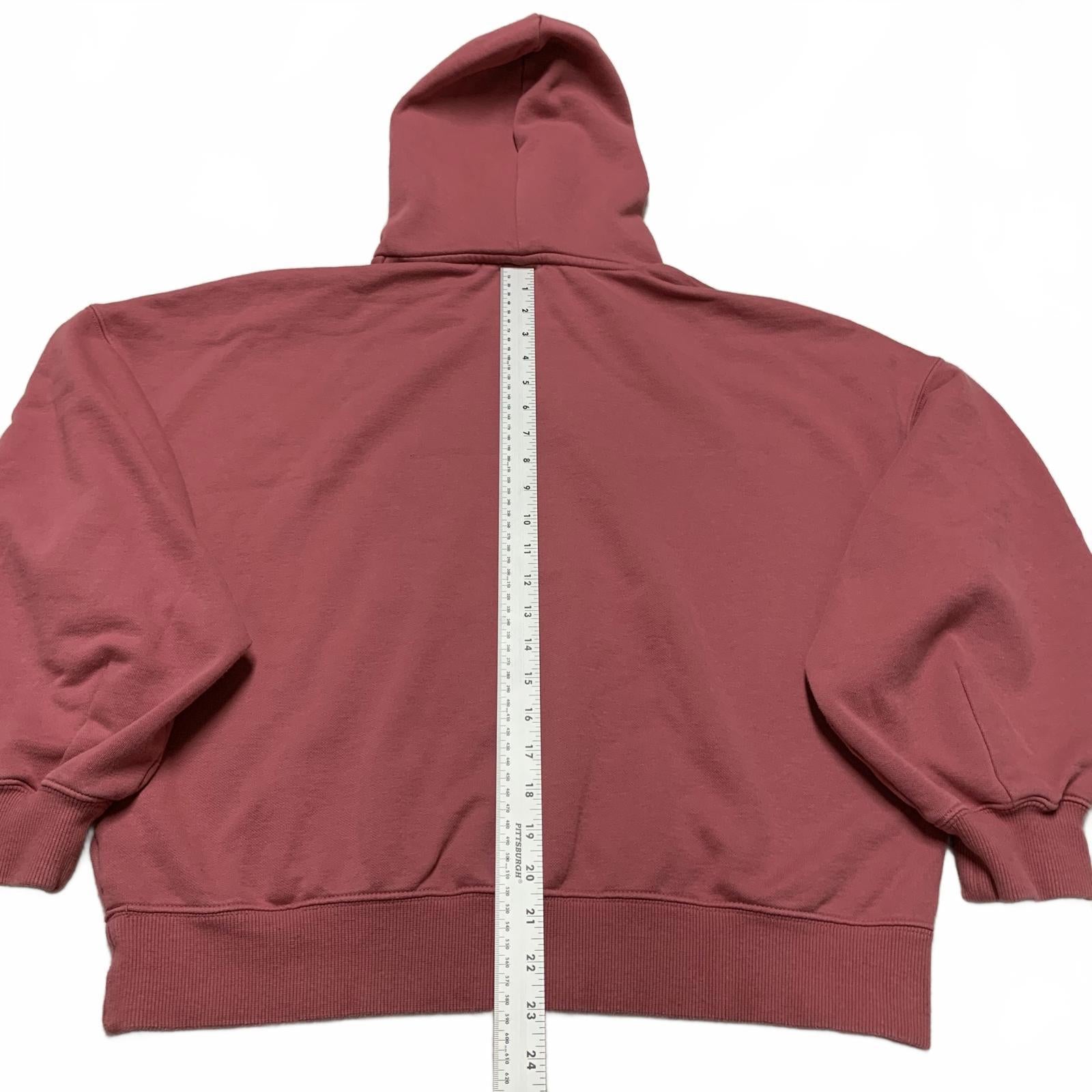 Sudadera con capucha extragrande Puma para mujer, talla mediana, color rosa polvoriento