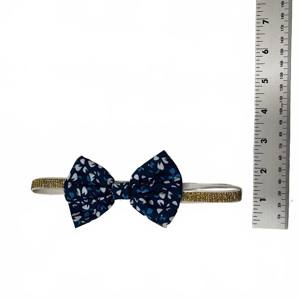 Adorable mono azul con volantes y flores para niña de 3 a 6 meses con diadema