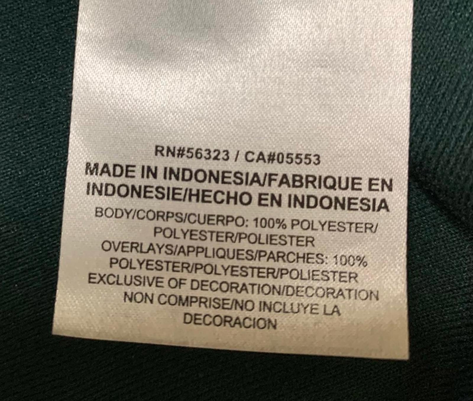 Chaqueta de fútbol Nike Dri-FIT para hombre, talla extragrande, verde, de los Michigan State Spartans