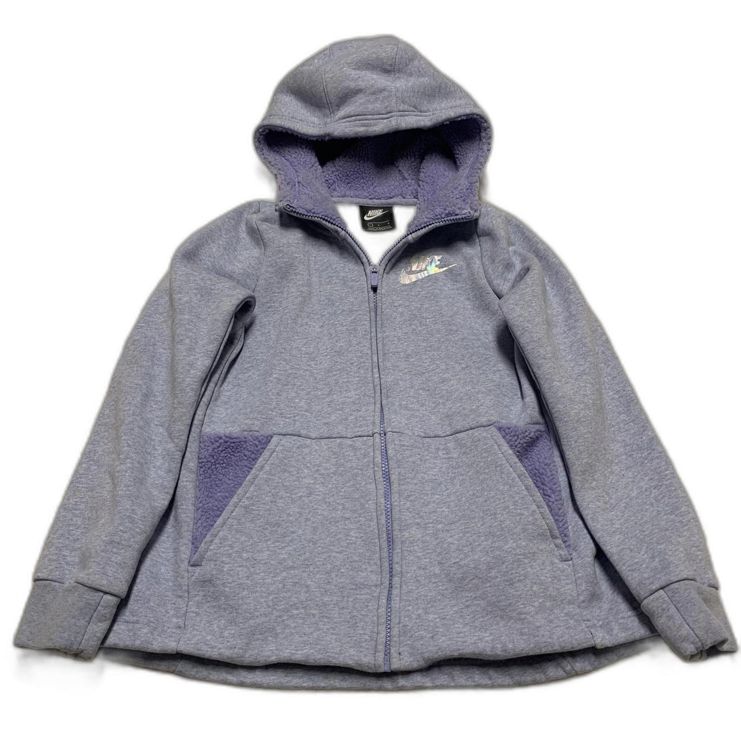 Nike Girl's Size Large Lavender Zip-Up Hoodie