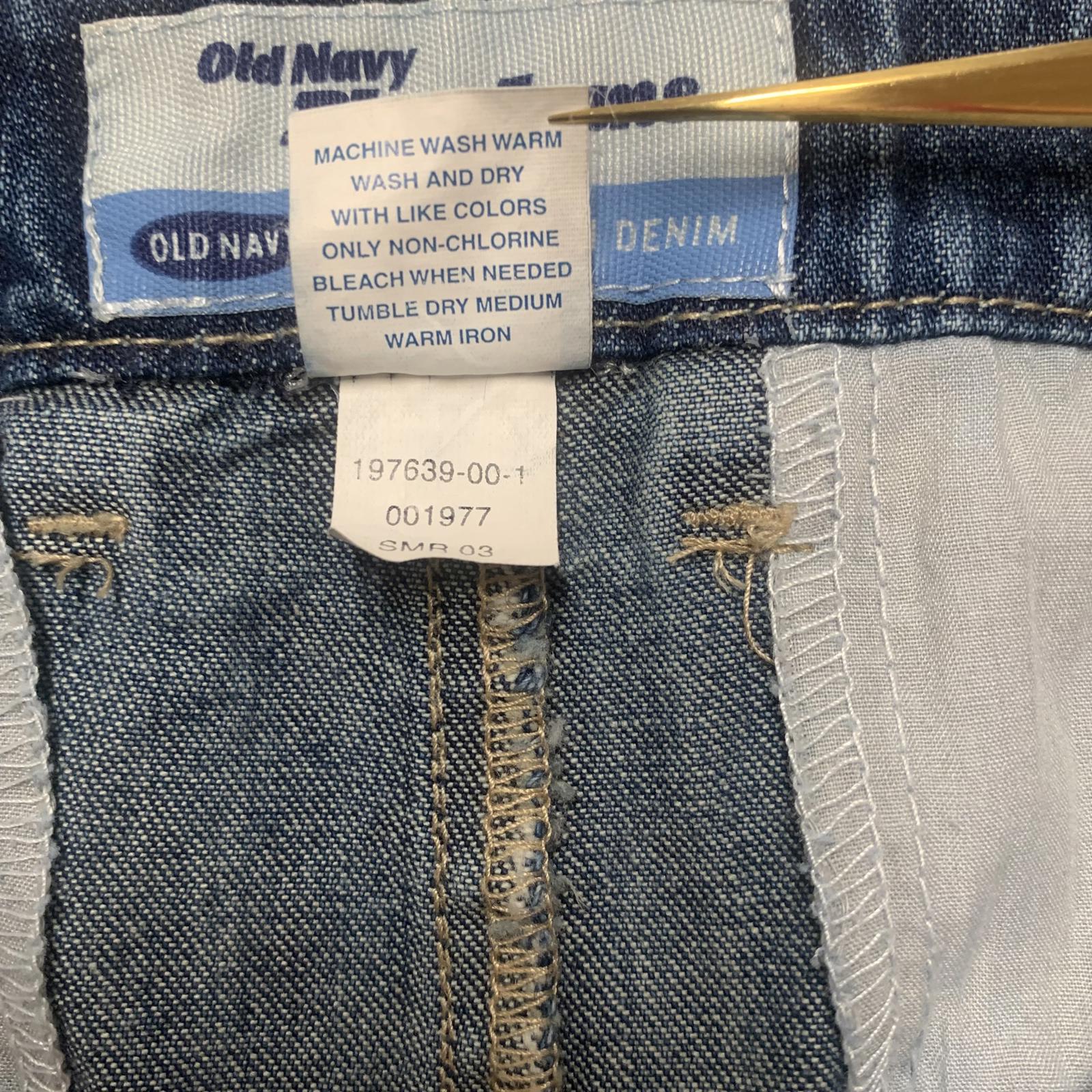 Falda vaquera larga clásica azul de Old Navy para mujer, talla 8
