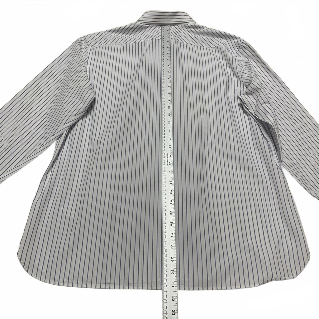 Camisa Banana Republic de rayas blancas y azules, ajustada, talla XL para hombre