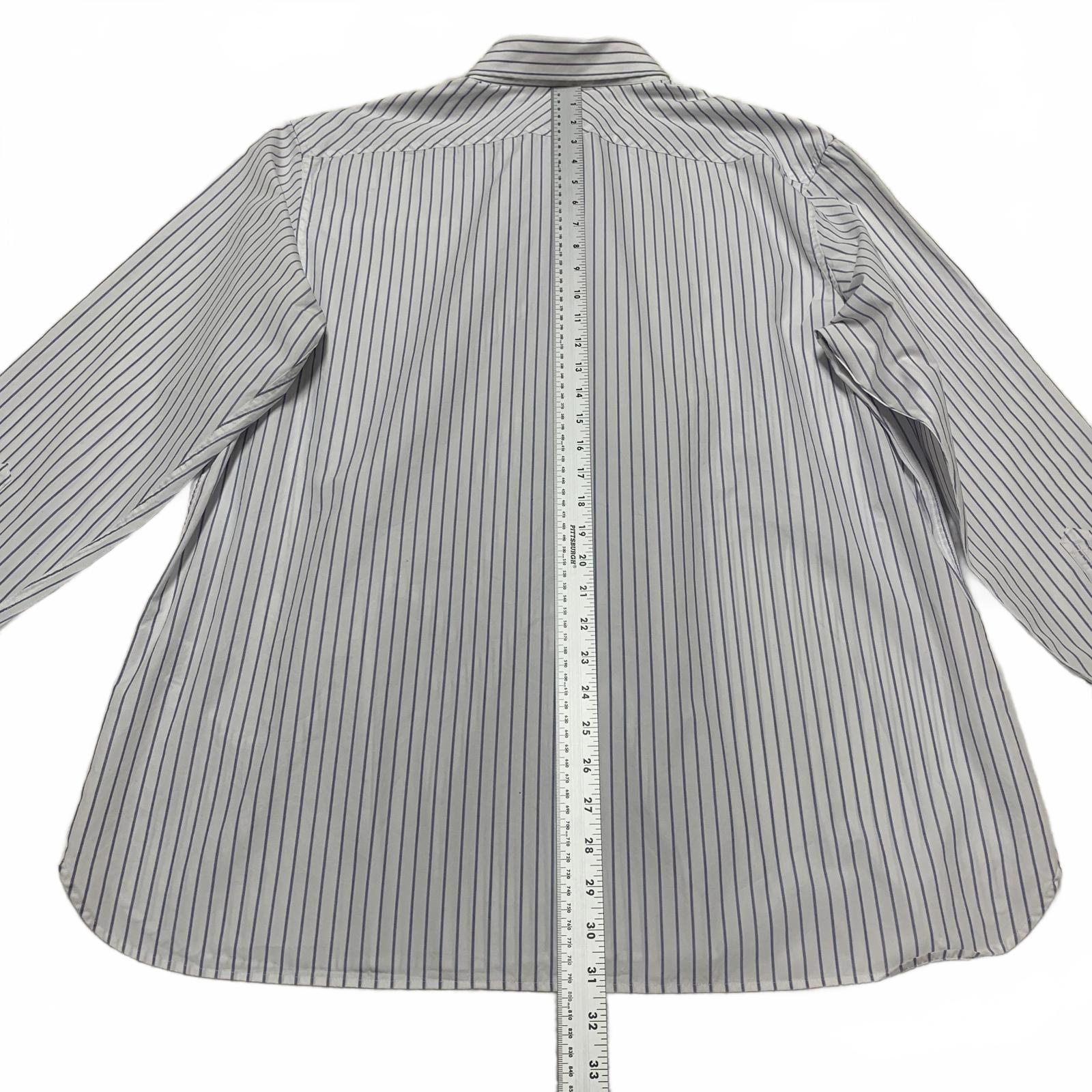 Camisa Banana Republic de rayas blancas y azules, ajustada, talla XL para hombre