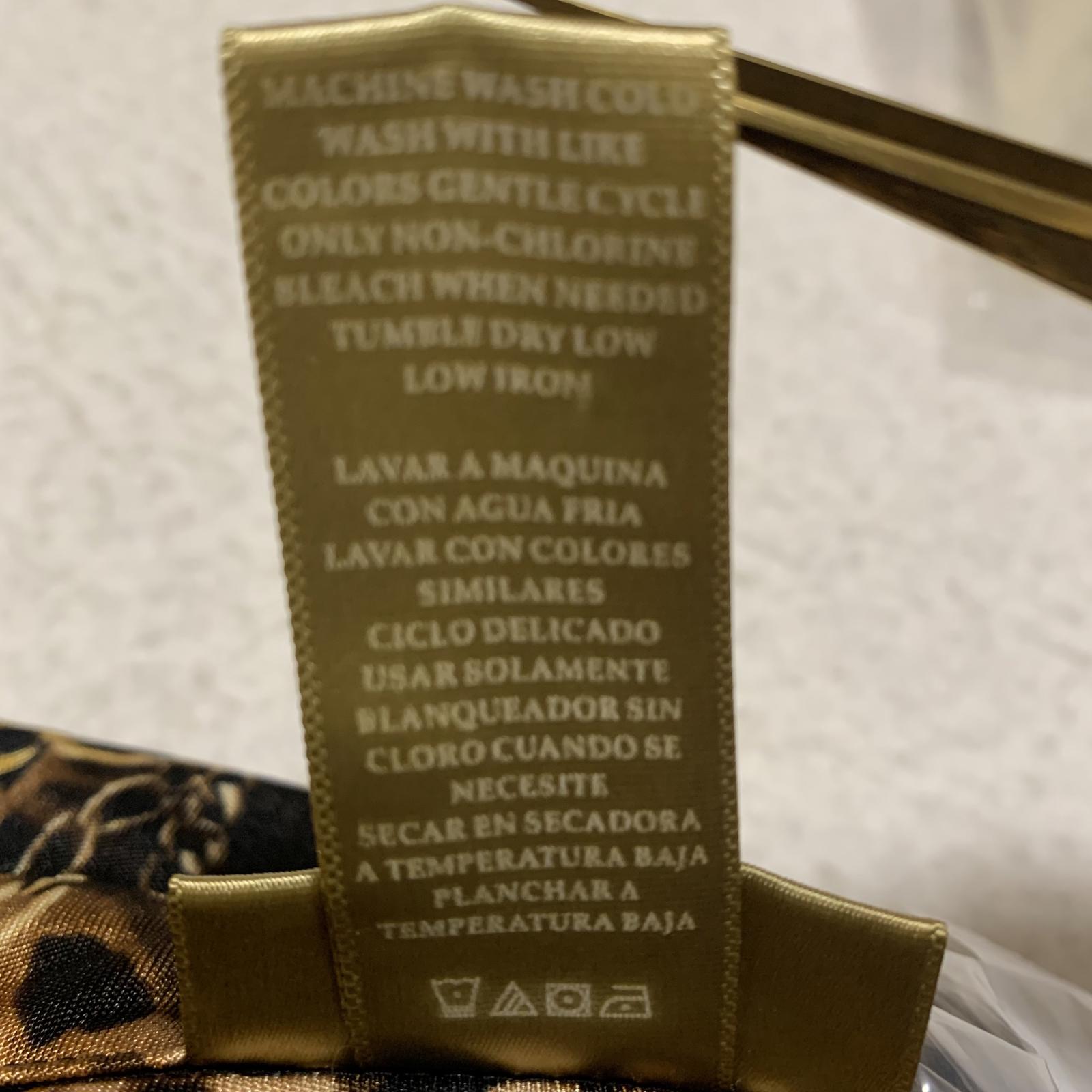 Blusa de manga larga negra y dorada con estampado de leopardo para mujer, talla XXL, de Miss Tina Knowles