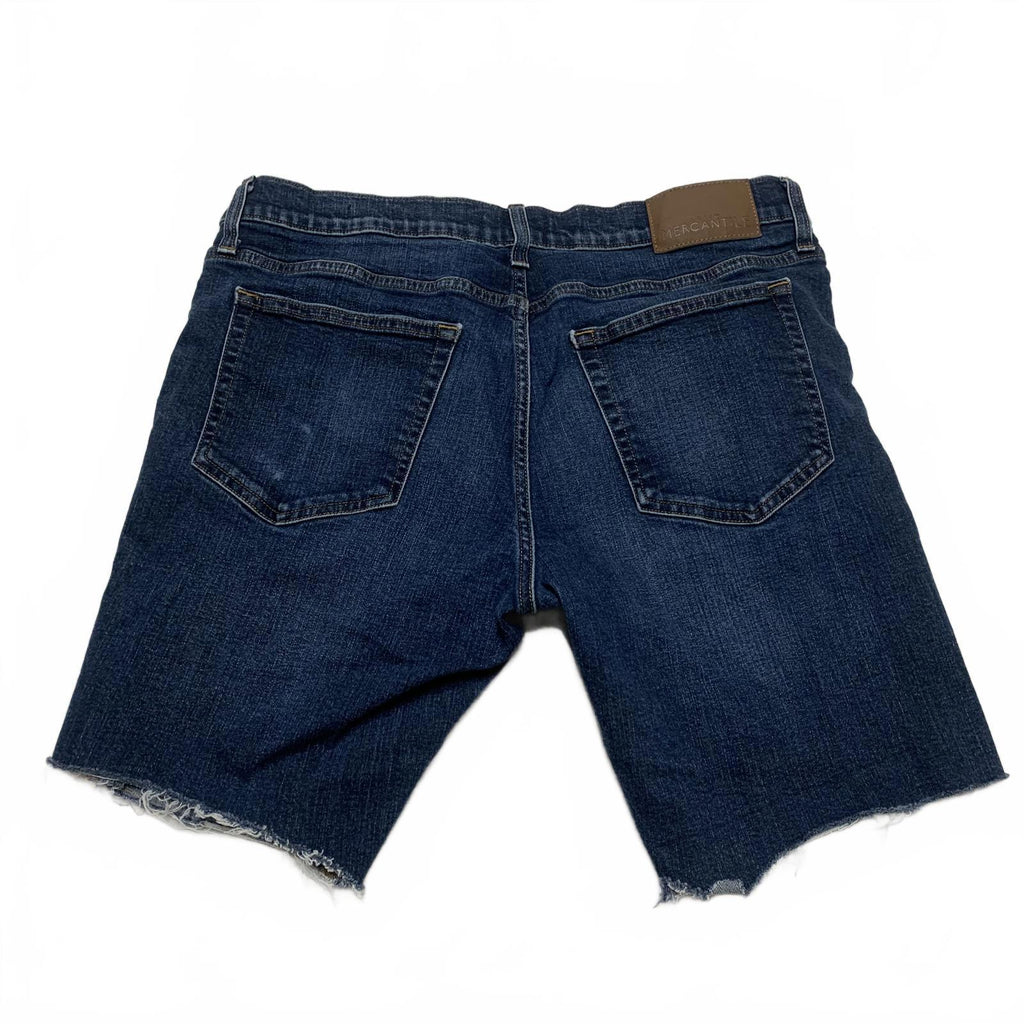 Pantalones cortos de mezclilla azul oscuro J Crew Mercantile para hombre, talla 34 x 32 L