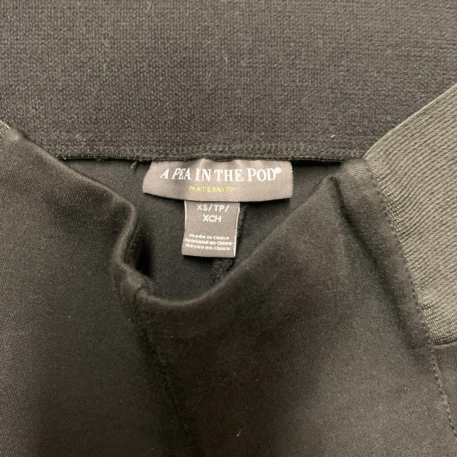 Leggings negros de maternidad A Pea in the Pod para mujer, talla extra pequeña, ancho 26 x 26
