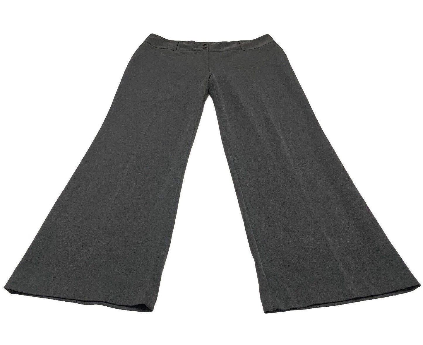 Worthington Women’s  Size 14 Wide Leg Pants  Modern Fit Slacks Trousers Gray