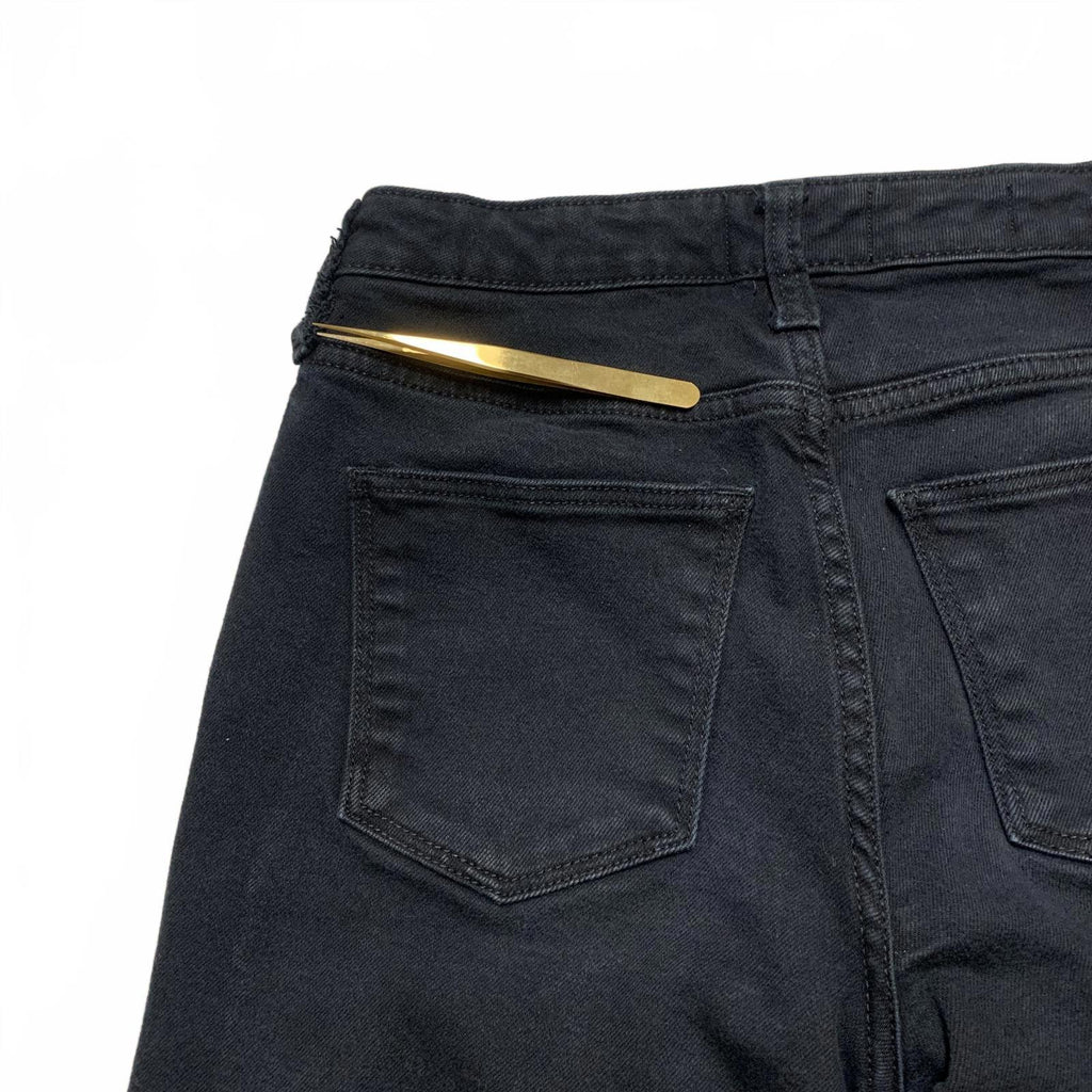 Vaqueros Universal Thread Goods Co. para mujer, talla 2/26R, negros, pierna recta, 26 x 26,25