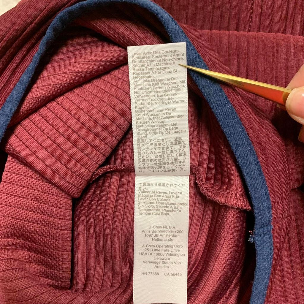 Chaqueta polar auténtica color burdeos de J.Crew, talla grande para hombre