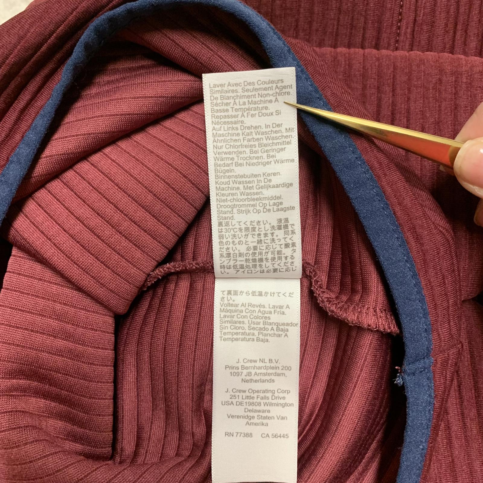 Chaqueta polar auténtica color burdeos de J.Crew, talla grande para hombre