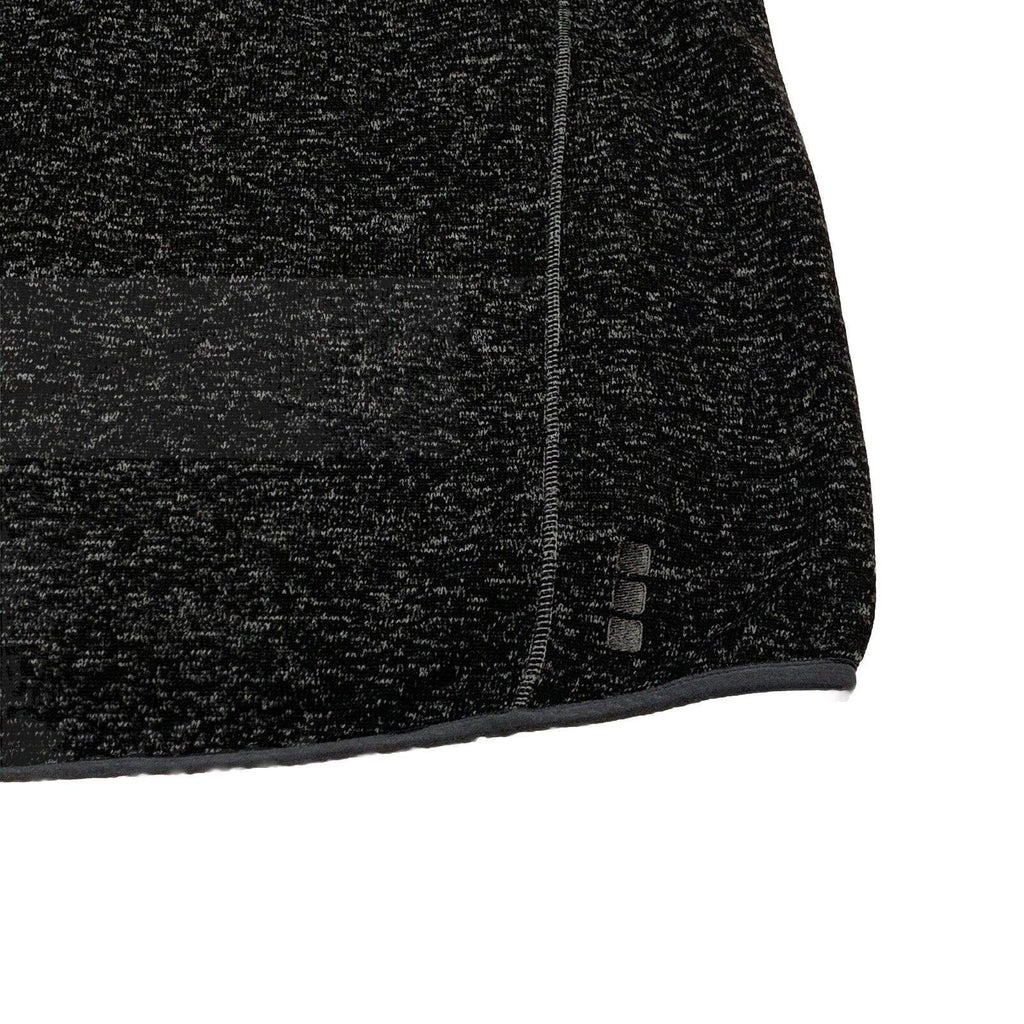 Chaqueta de forro polar Elevate de United Airlines, color negro carbón jaspeado, talla XL