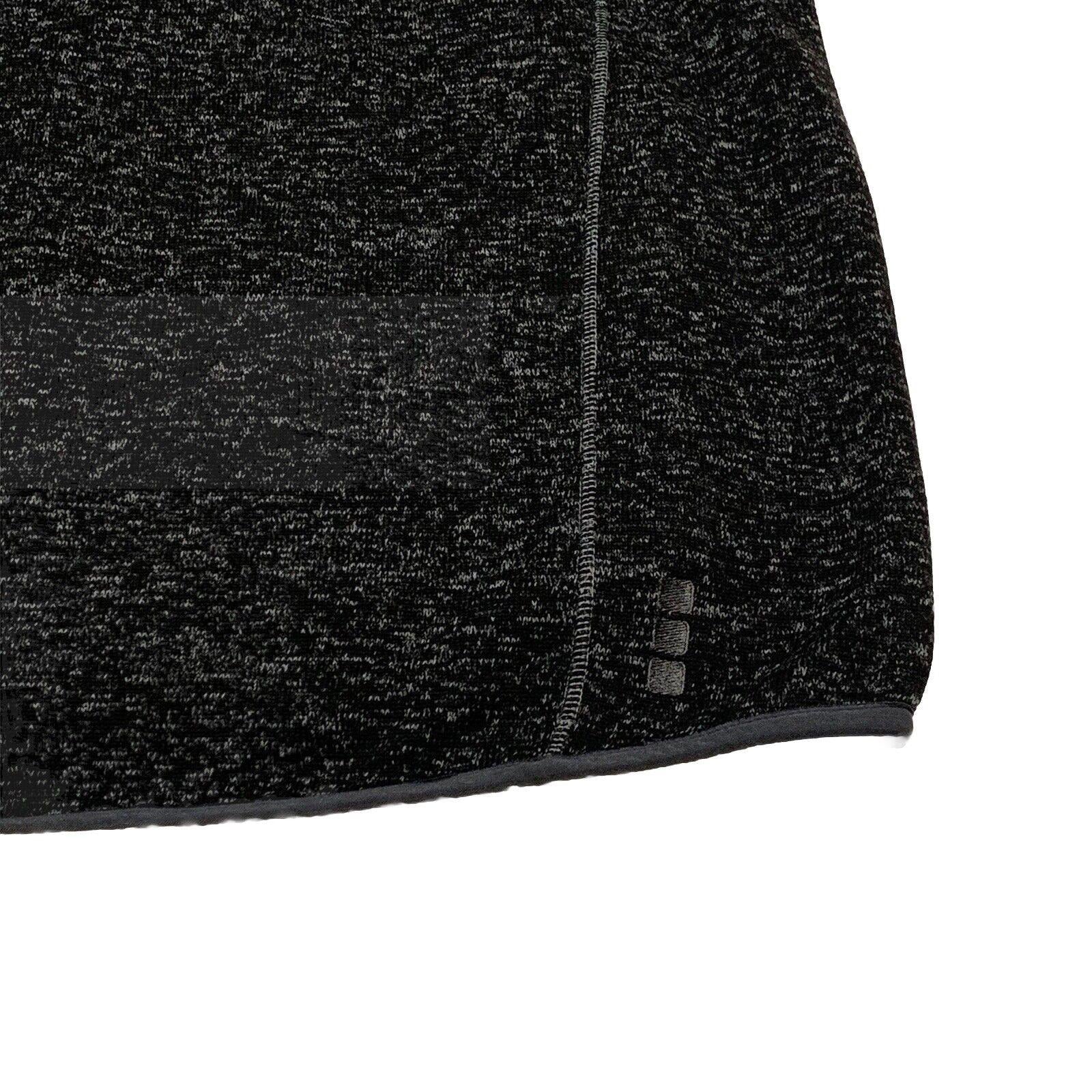 Chaqueta de forro polar Elevate de United Airlines, color negro carbón jaspeado, talla XL