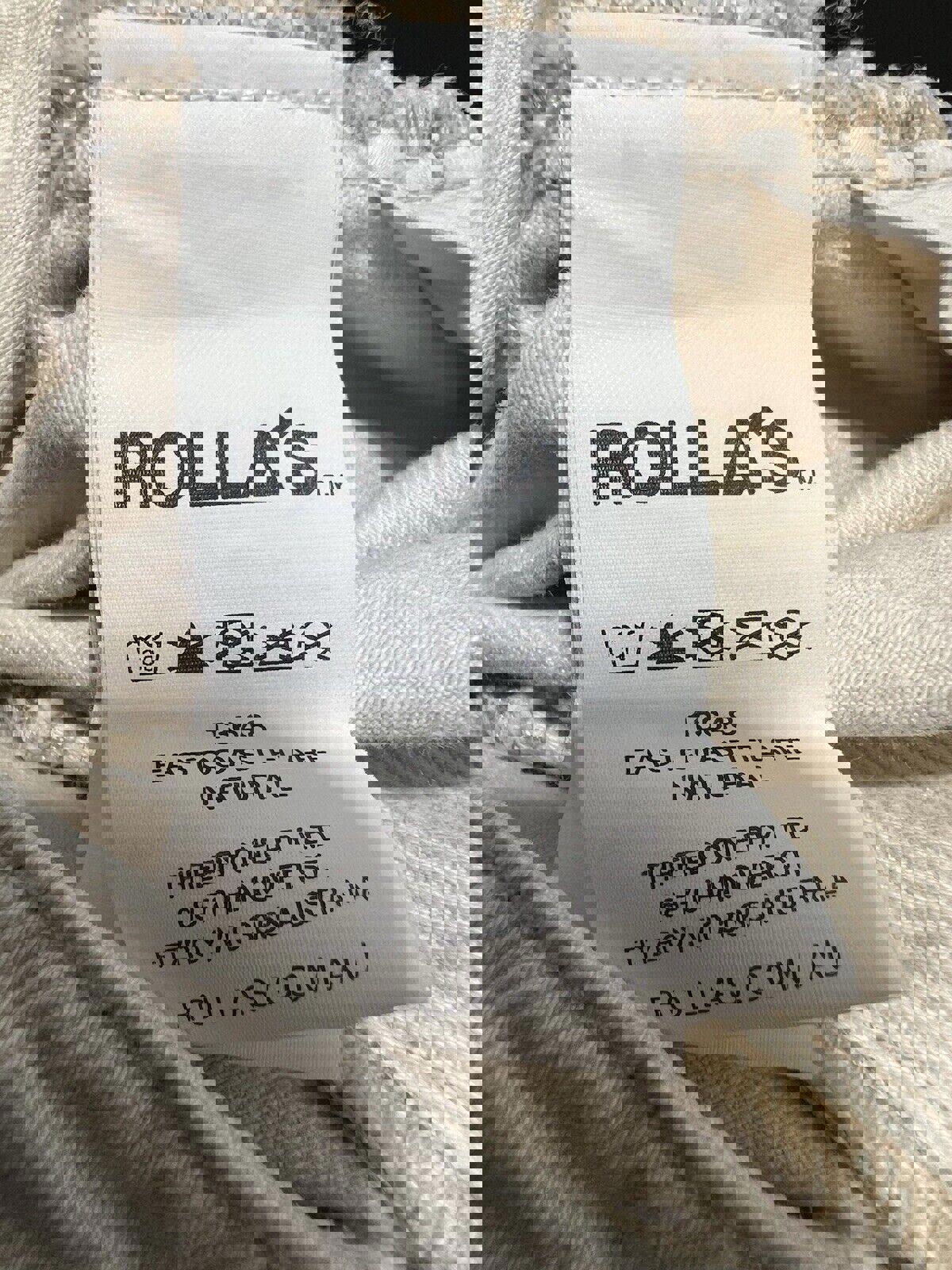 Rolla's Jeans - Vaqueros acampanados beige con botones y pierna abierta para mujer, talla 25