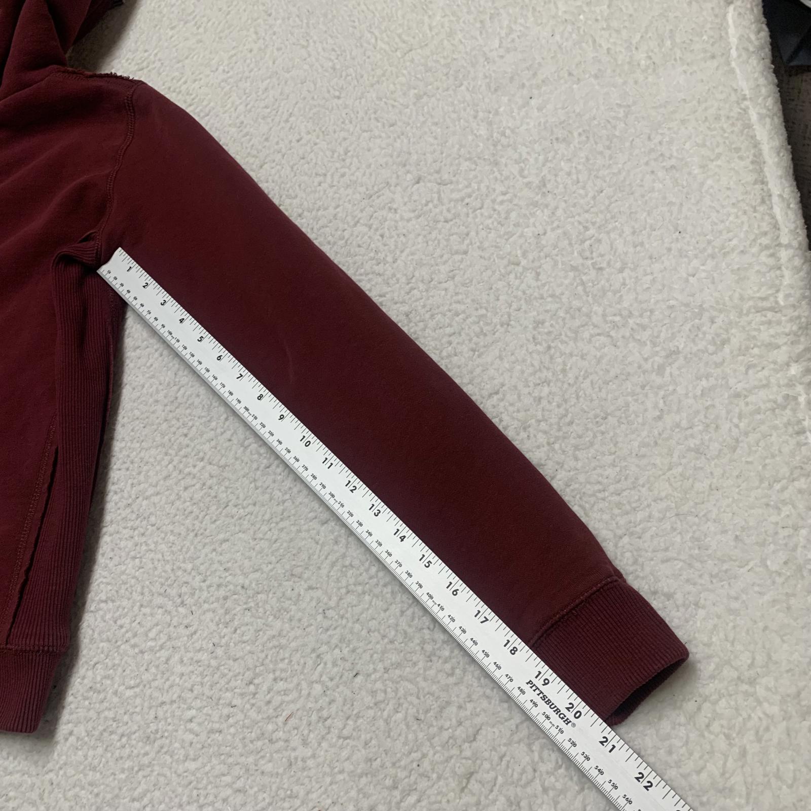 Sudadera con capucha y cremallera Bizzbee para mujer, color burdeos, talla L, con forro de sherpa