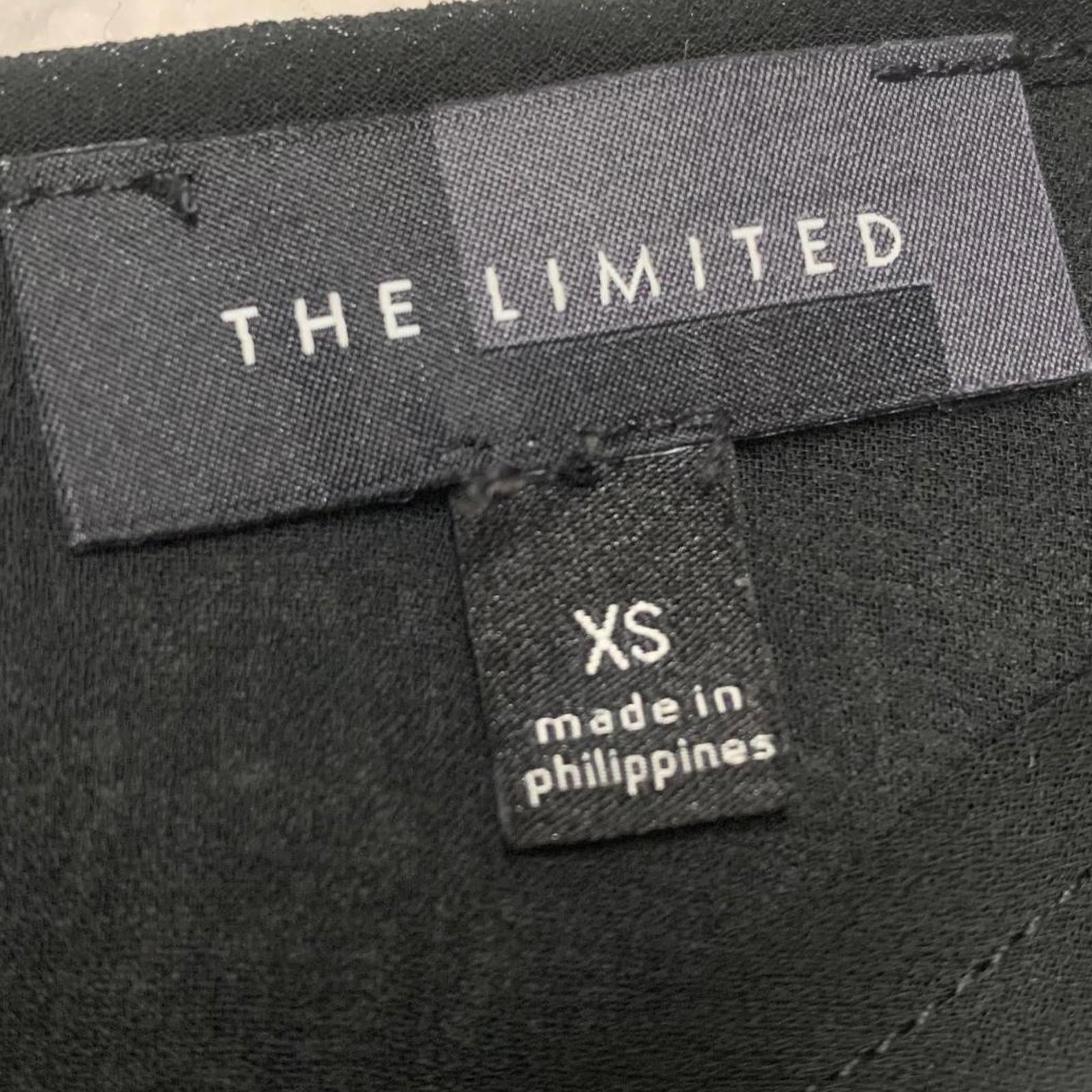 Blusa negra sin mangas con escote tachonado, talla XS para mujer, limitada