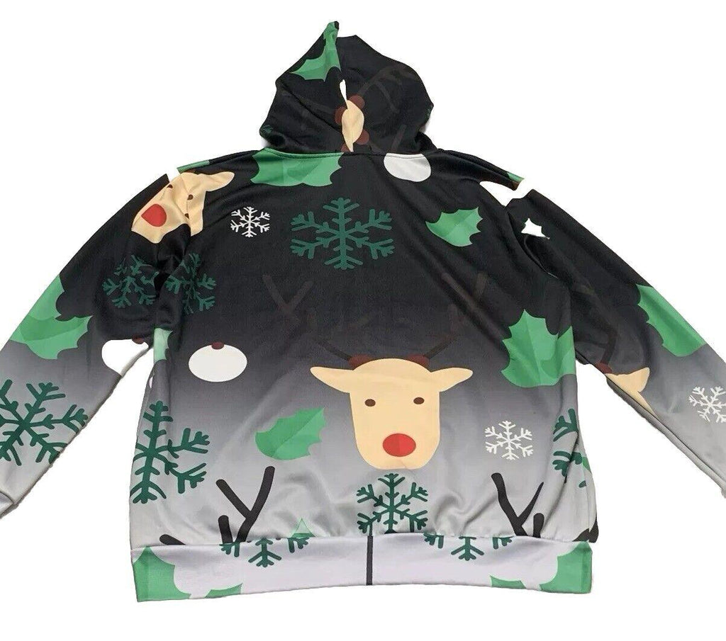 Suéter feo de esmoquin extragrande de John Hancock para hombre, sudadera navideña con capucha