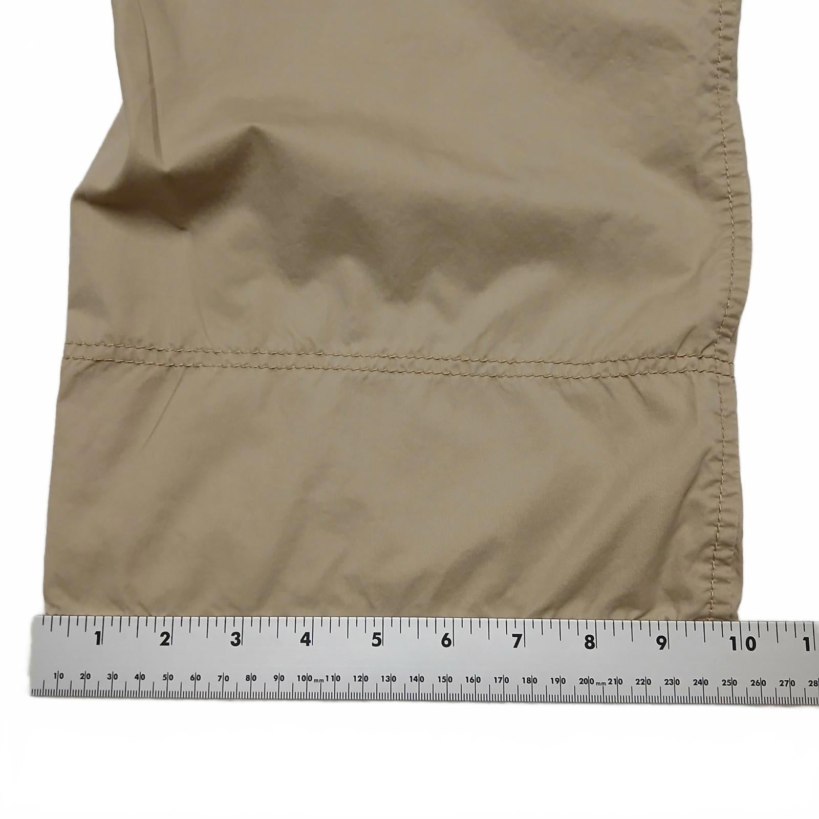 Merona Capris cómodos de algodón beige tostado para mujer talla 4, 29,5 x 20,5