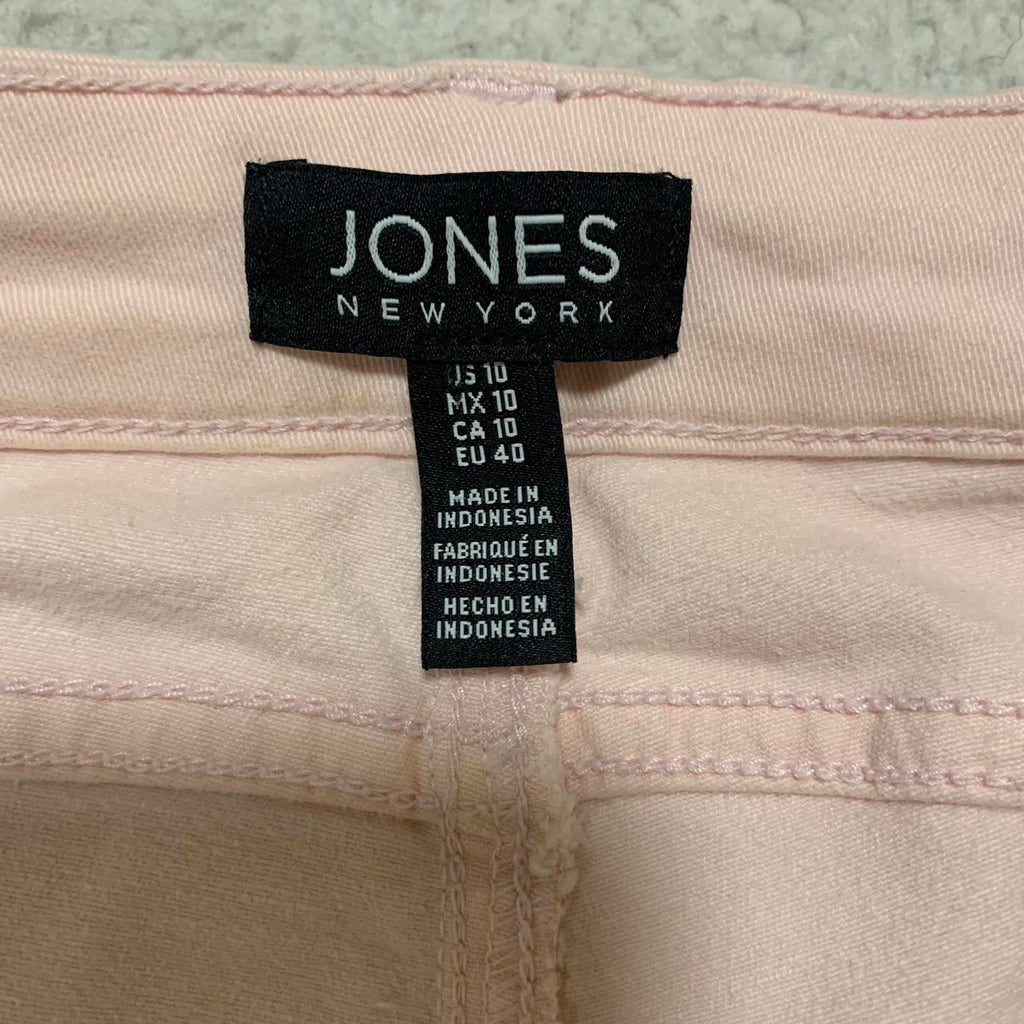 Jones New York Women's Size 10 Light Pink Madison Skinny Stretch Jeans W30.5x27L
