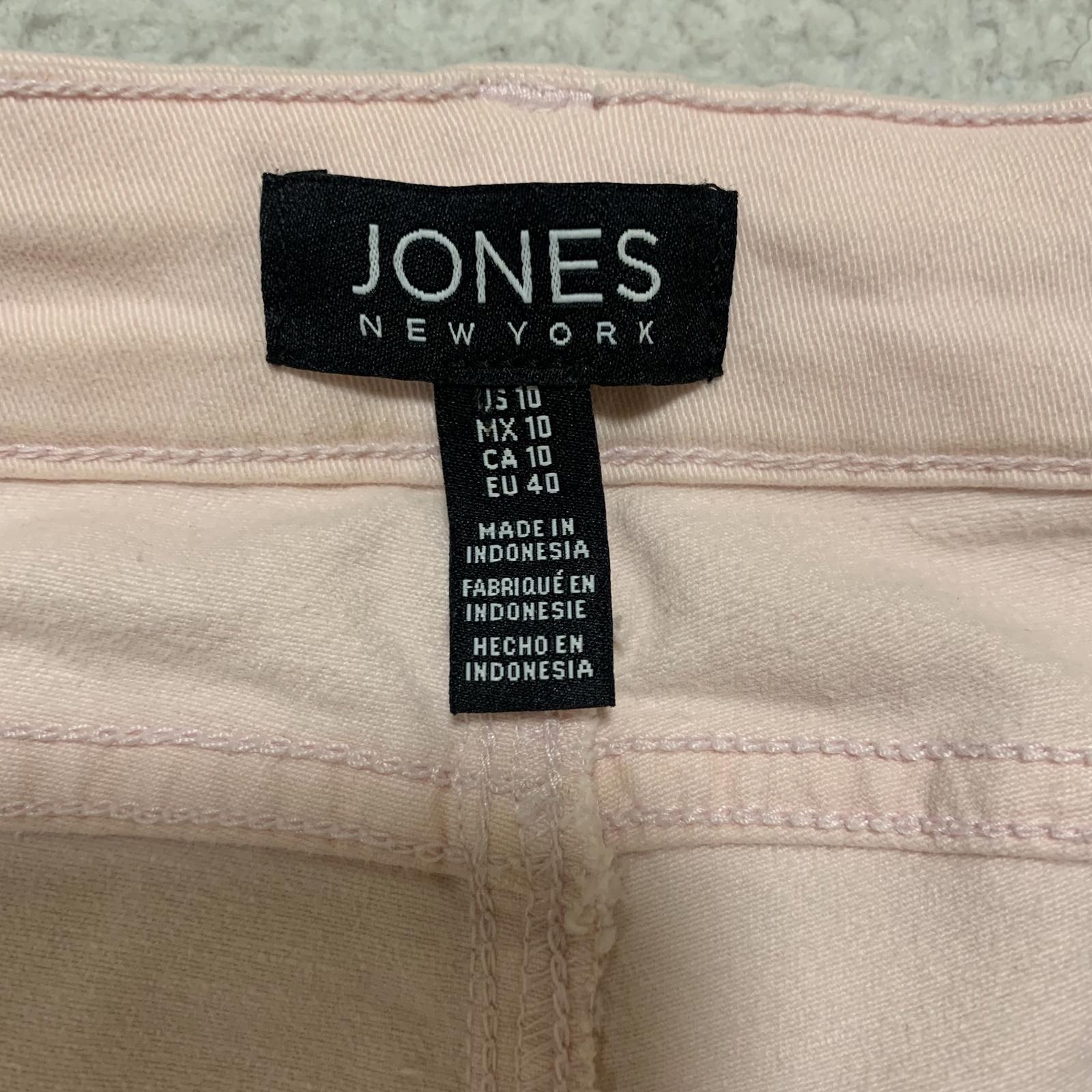 Jones New York Women's Size 10 Light Pink Madison Skinny Stretch Jeans W30.5x27L