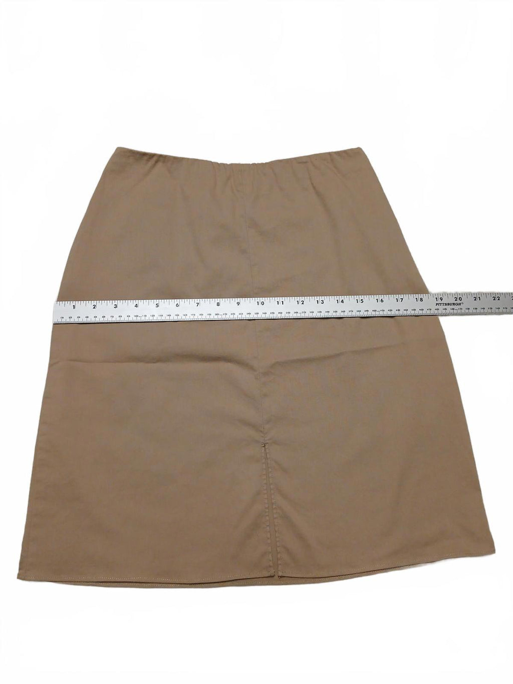 Minifalda elástica Banana Republic para mujer, talla 2, beige, ancho 28