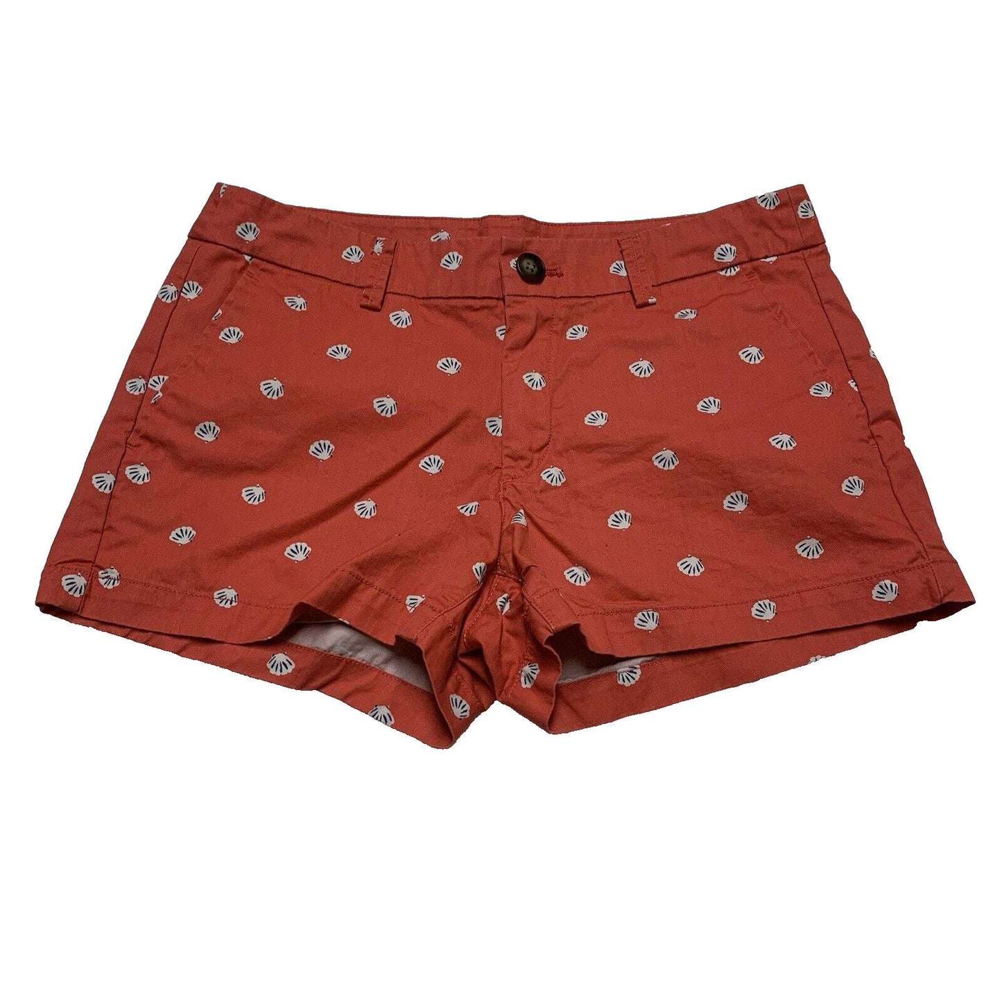 Uniqlo Shorts Sea Shell Print Shorts Size 2 Flat Front Coral