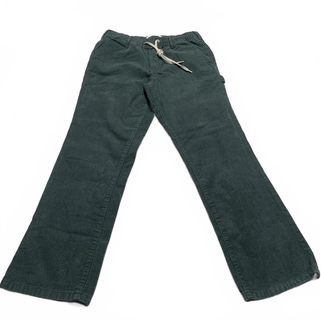 Pantalones de pana Pacsun para mujer, talla S, color verde, holgados, con cintura elástica, 30 x 28,75