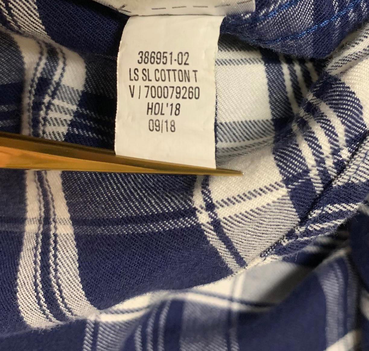 Camisa Banana Republic de cuadros azul marino con botones y corte ajustado para hombre, talla grande