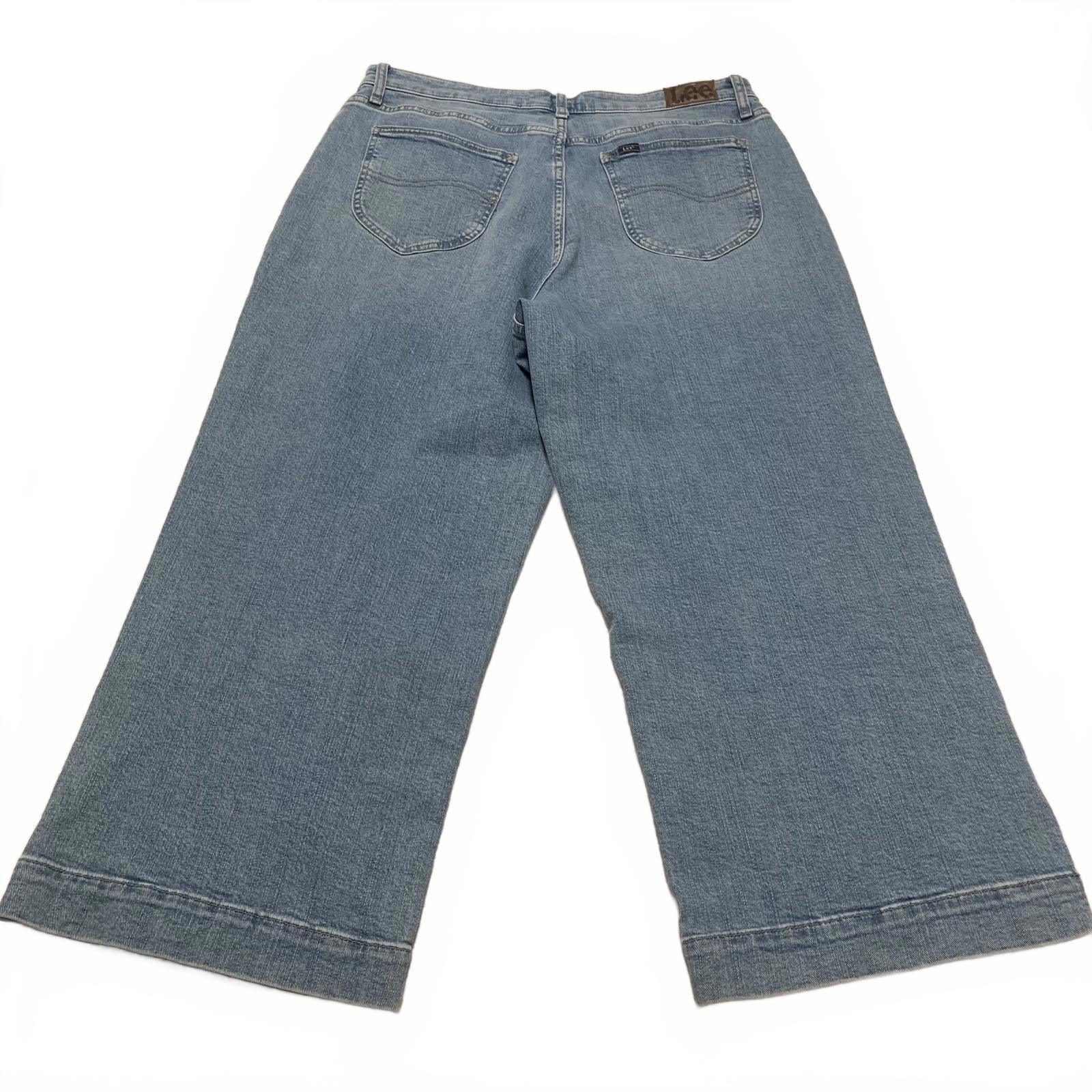 Vaqueros Lee Denim para mujer, talla 14 M, color azul claro, 33 x 24 (talla real)