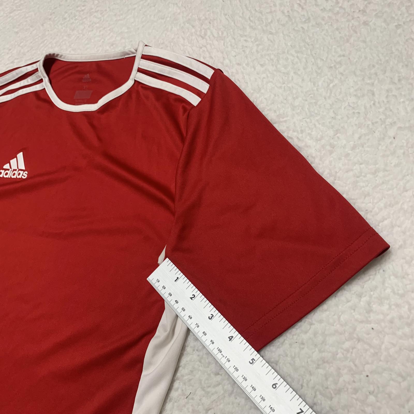 Camiseta de fútbol unisex para niños Adidas, talla extragrande, color rojo Clima Cool