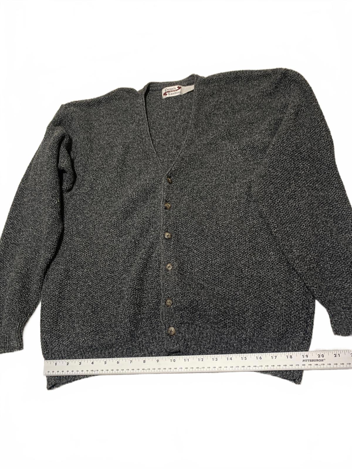 Cárdigan de punto VTG Penn's Landing XL para hombre, cuello en V, botones, estilo abuelo, EE. UU.