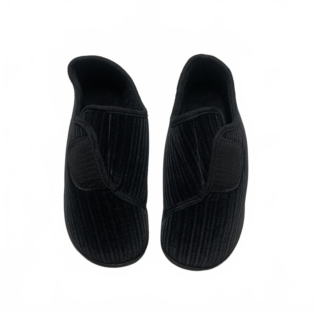 Zapatillas unisex negras de talla 9 sin marca, calzado con soporte