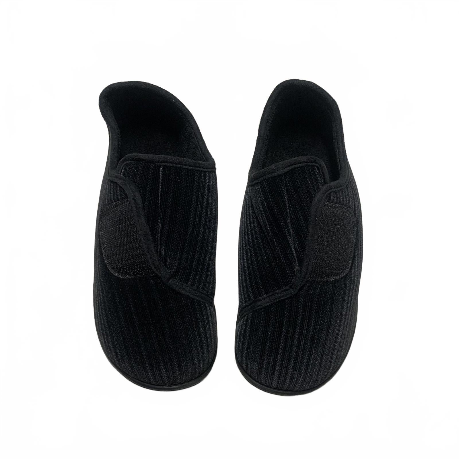 Zapatillas unisex negras de talla 9 sin marca, calzado con soporte