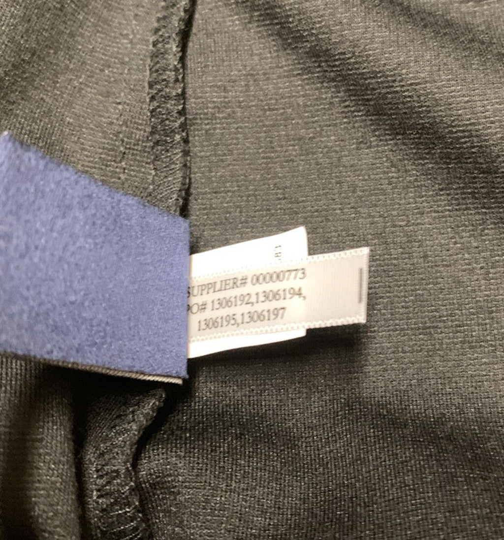 Falda tubo negra con trabillas para cinturón y cremallera lateral hasta la rodilla, talla 8, para mujer