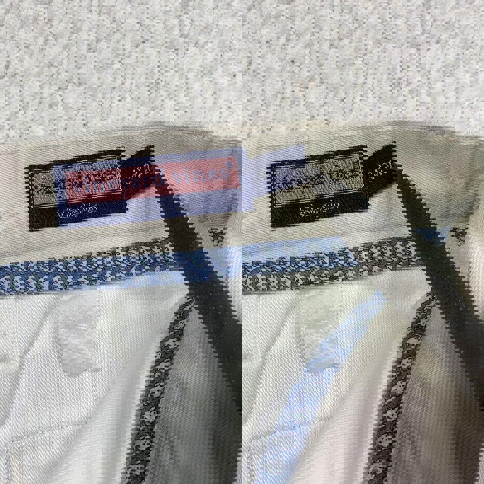 Pantalón clásico beige holgado para hombre Vineyard Vines 34x30