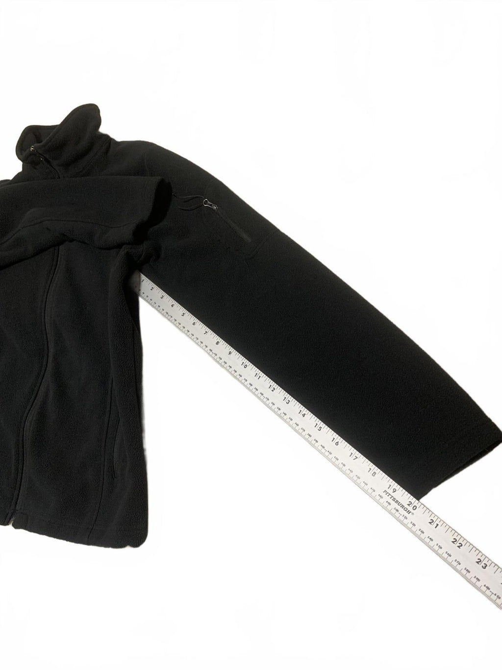 Chaqueta polar negra grande Columbia para mujer, con cremallera completa, para senderismo al aire libre, capa cálida