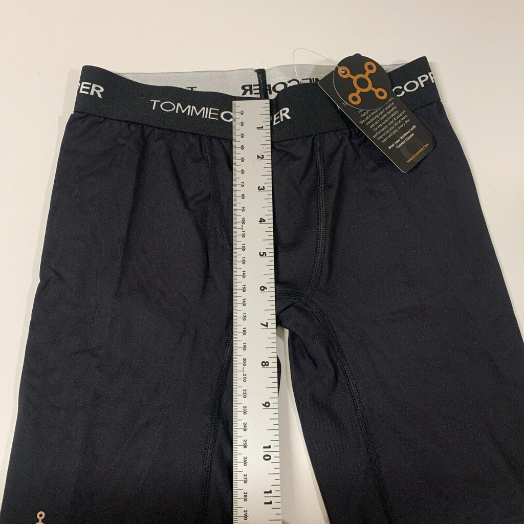 Pantalones cortos de ciclista de compresión Tommie Copper Core Youth Boys, talla pequeña, color negro