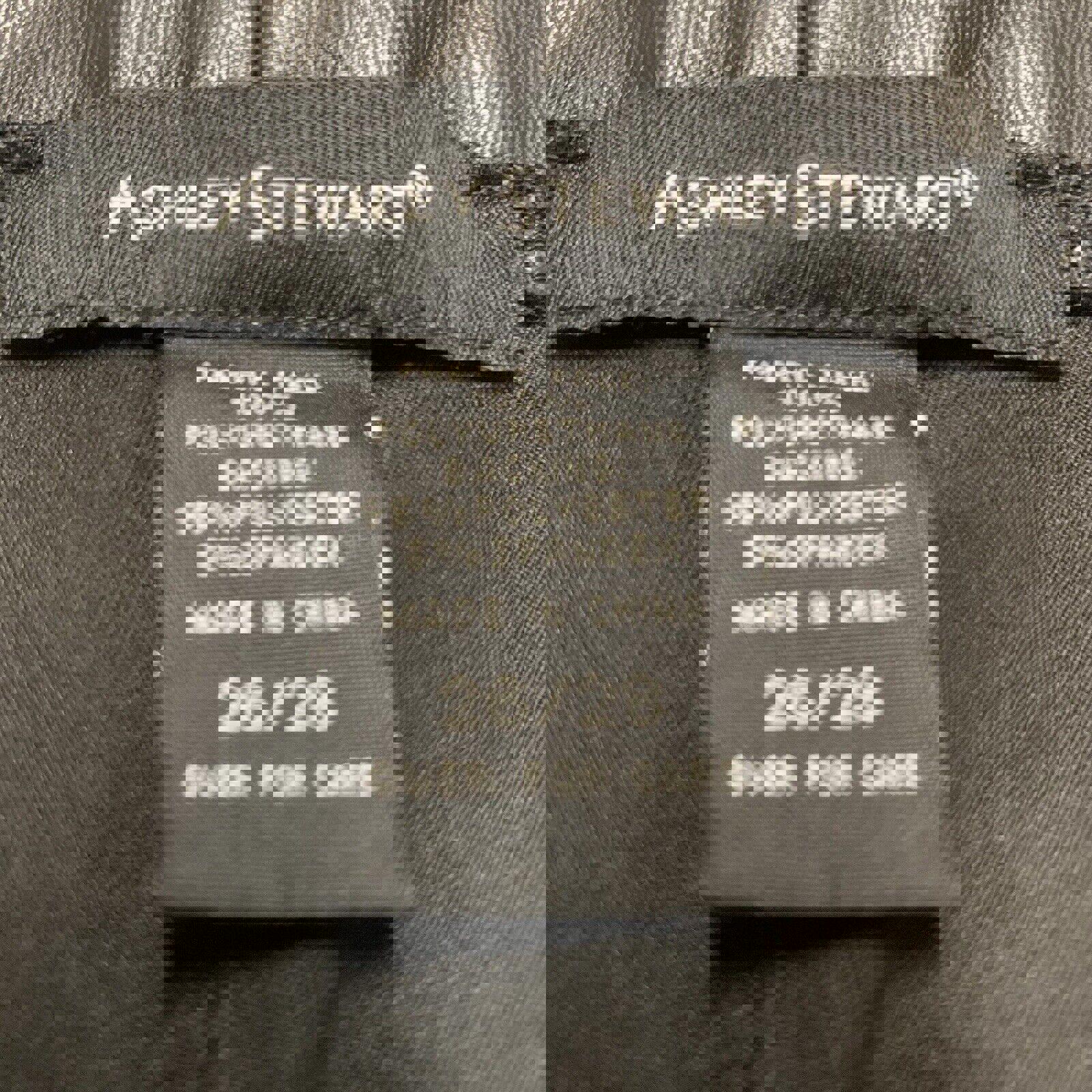 Pantalones de mujer Ashley Stewart, talla 26/28, piel sintética negra