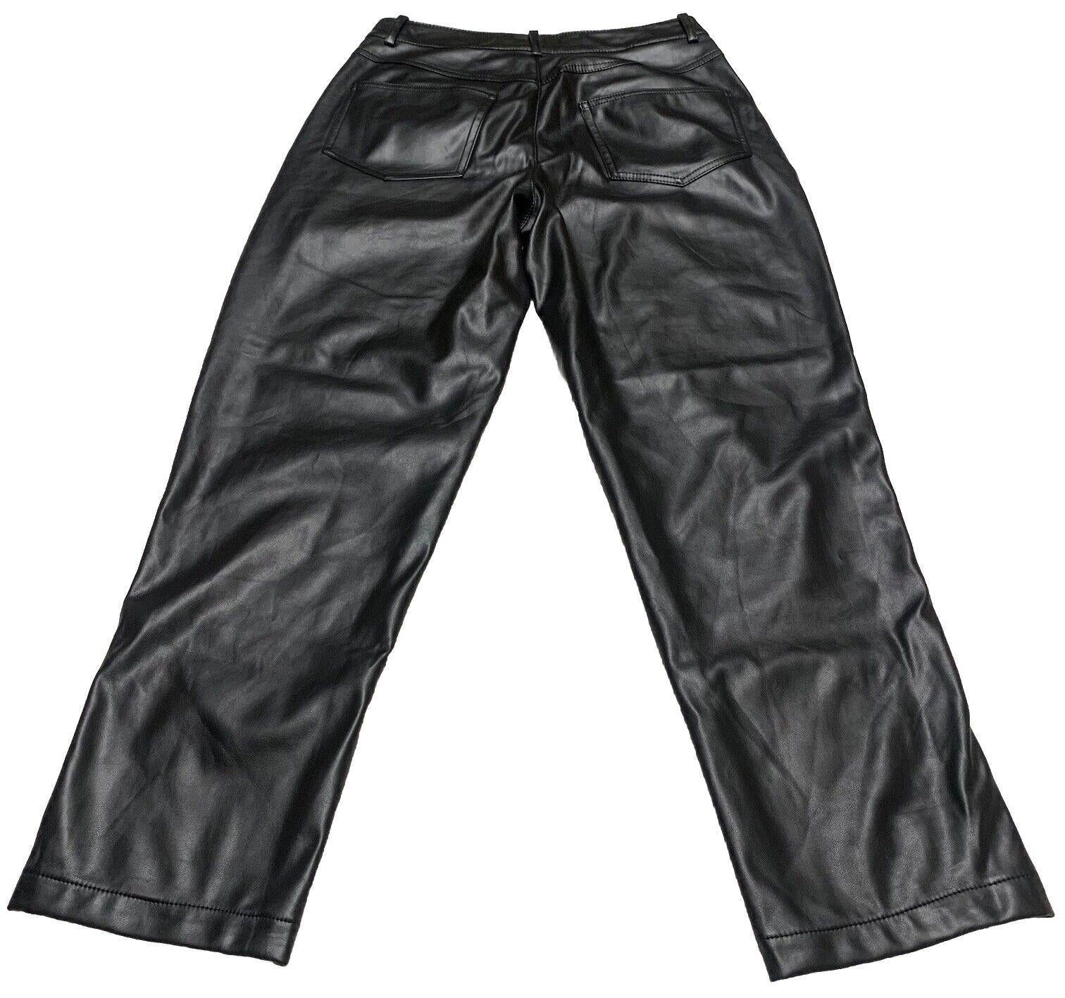 Pantalón de piel sintética negro BCB Generation para mujer, talla extra pequeña