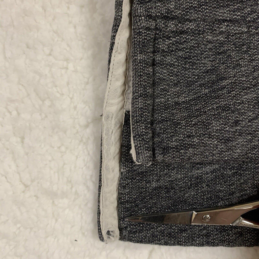 Sudadera con capucha J Crew para mujer, talla M, color negro y gris carbón.