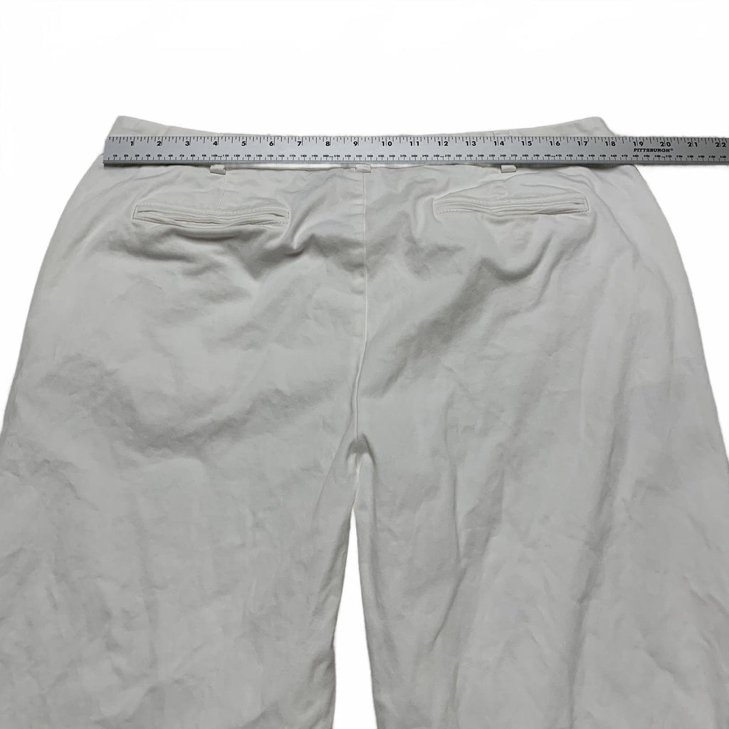 Pantalones anchos blancos Lands' End para mujer, talla 16T